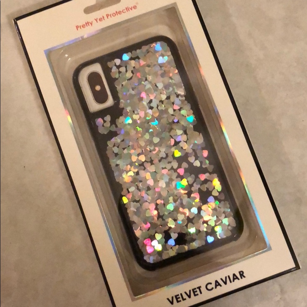 NEW Protective Holographic Hearts iPhone X/10 Case